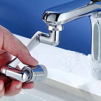 Universal Splash Filter Faucet, Rotatable & Multi-function Sprayer Head Faucet